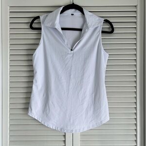 Women's White Sleeveless Top sz. S